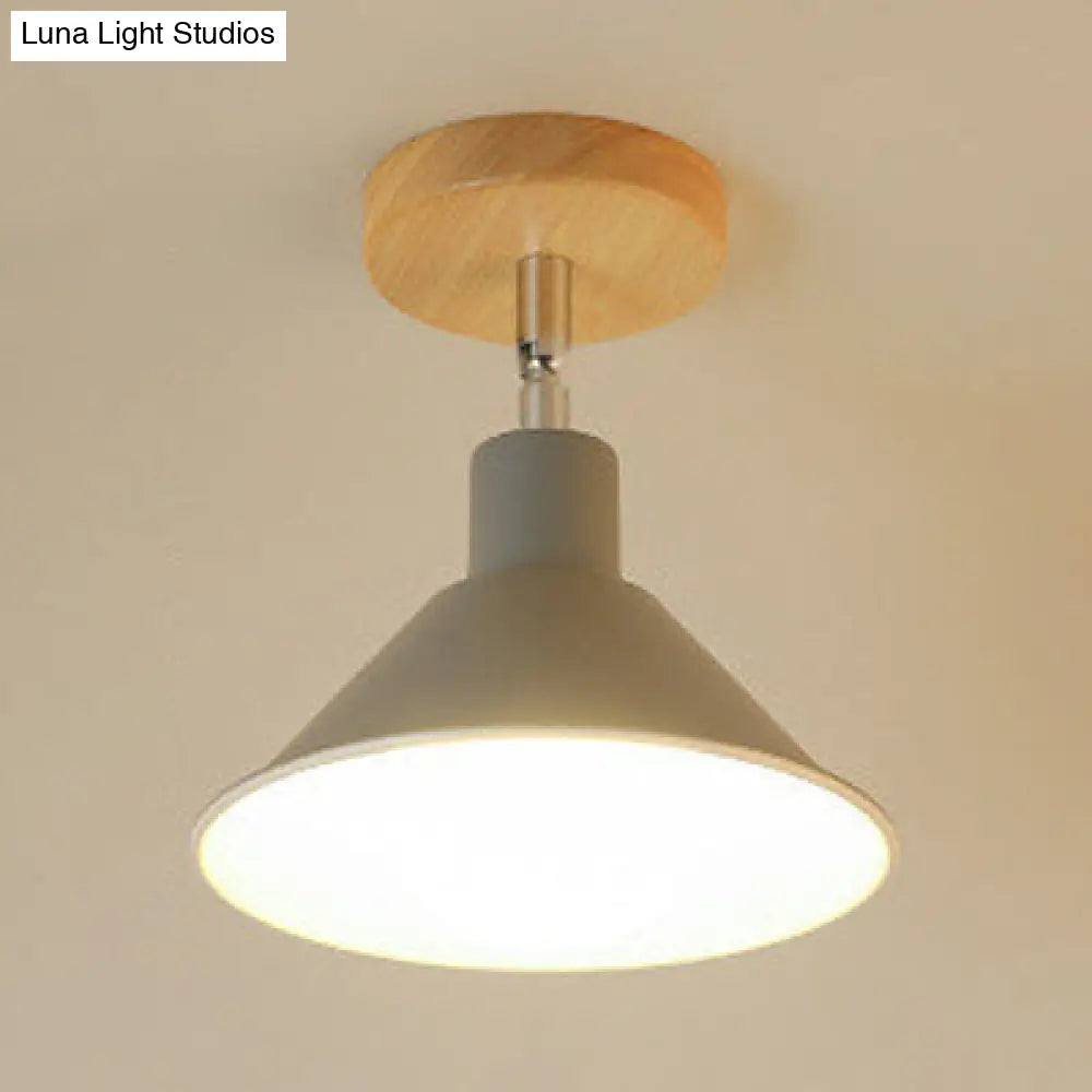 DecorBites™ DecorBites™ Modern Pink & Orange Ceiling Light: Stylish Semi-Flush Mount for Corridor