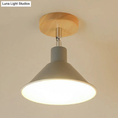 DecorBites™ DecorBites™ Modern Pink & Orange Ceiling Light: Stylish Semi-Flush Mount for Corridor