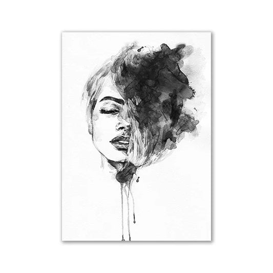Modern Pink Wall Art for Minimalist Bedroom - 01 / 20x25cm No Frame / CHINA - Posters