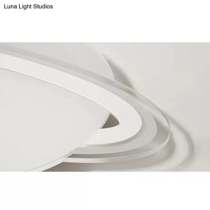 DecorBites™ DecorBites™ Modern Planet Shaped Ceiling Mount Light in White for Boys Bedroom