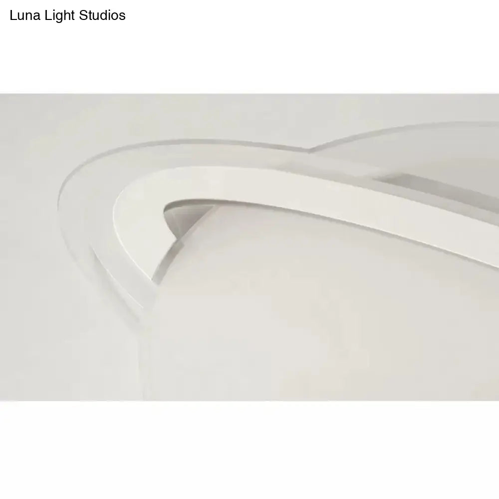 DecorBites™ DecorBites™ Modern Planet Shaped Ceiling Mount Light in White for Boys Bedroom
