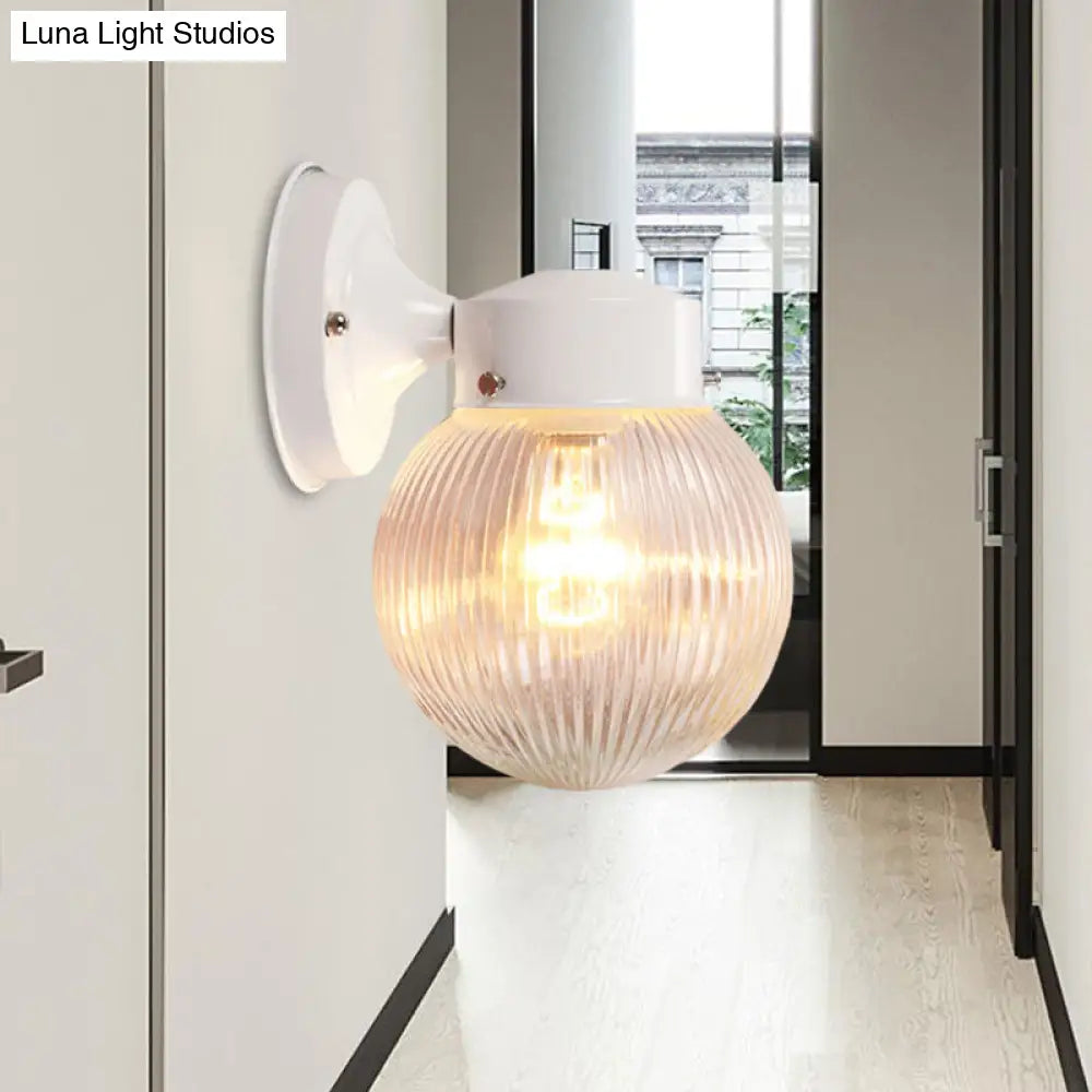 DecorBites™ DecorBites™ Modern Prismatic Glass Wall Mounted Sconce - 1 Light, Black/White - Ideal for Hallway