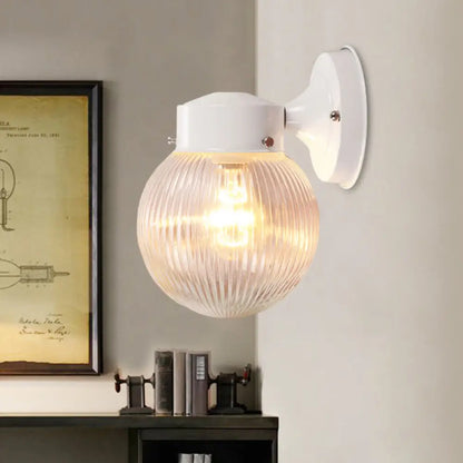 DecorBites™ DecorBites™ Modern Prismatic Glass Wall Mounted Sconce - 1 Light, Black/White - Ideal for Hallway