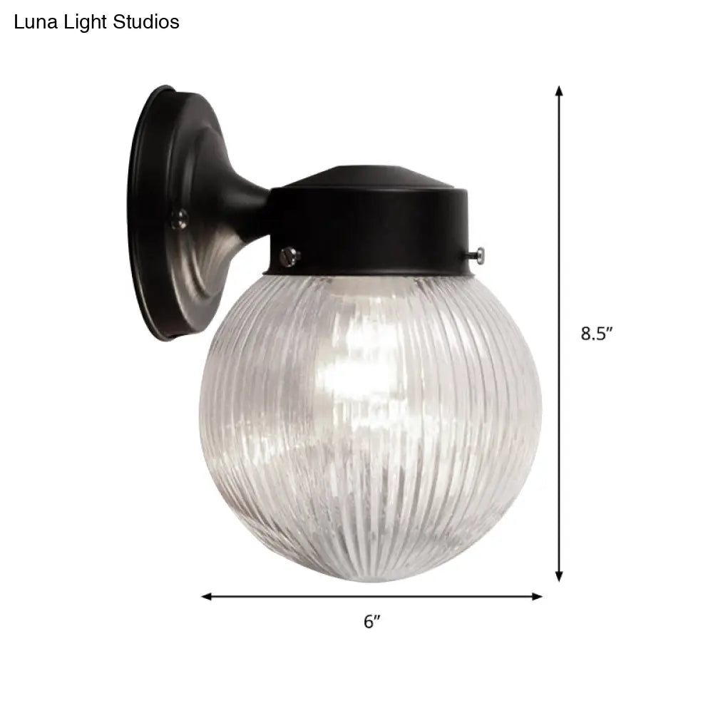 DecorBites™ DecorBites™ Modern Prismatic Glass Wall Mounted Sconce - 1 Light, Black/White - Ideal for Hallway