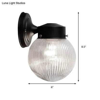 DecorBites™ DecorBites™ Modern Prismatic Glass Wall Mounted Sconce - 1 Light, Black/White - Ideal for Hallway