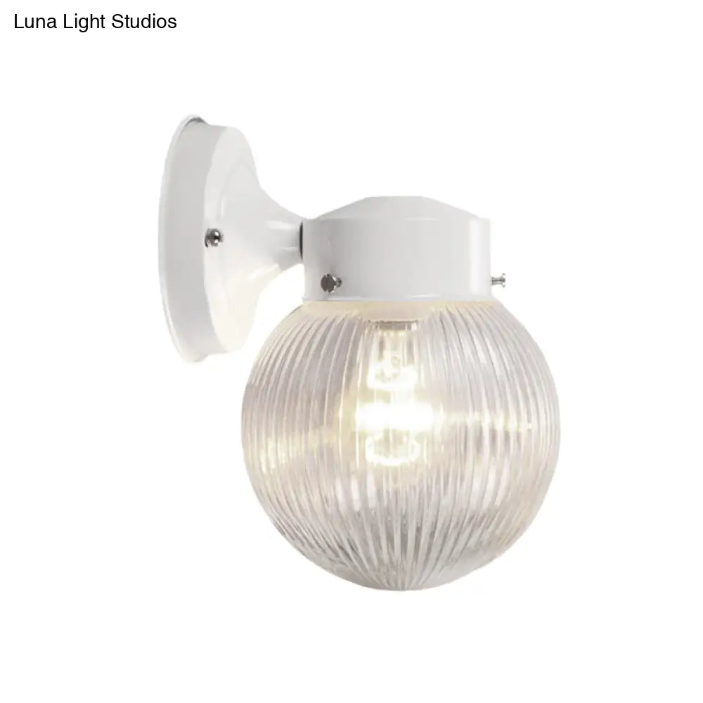 DecorBites™ DecorBites™ Modern Prismatic Glass Wall Mounted Sconce - 1 Light, Black/White - Ideal for Hallway