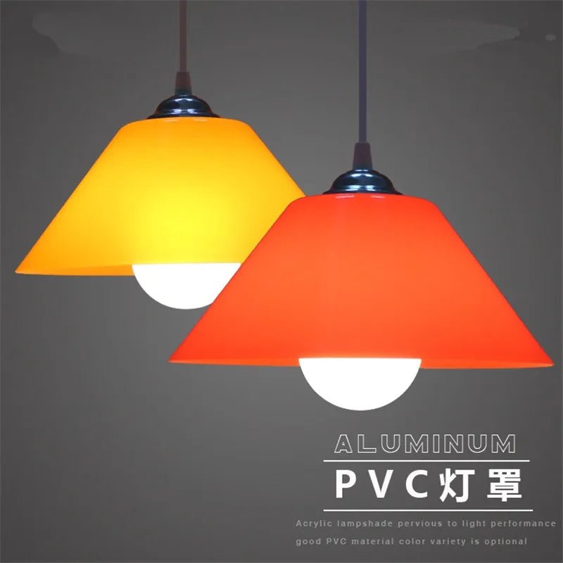 Modern PVC Dome Pendant Light With Iron Accents - Decorbites