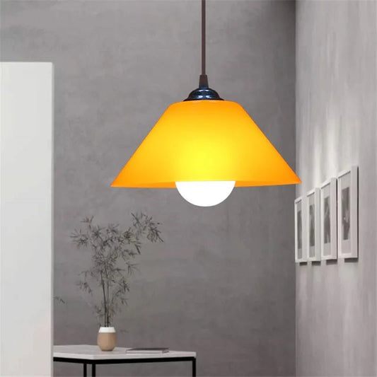 Modern PVC Dome Pendant Light With Iron Accents - Decorbites