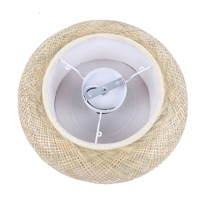 Modern Rattan Pendant Light - LED Ceiling Fan