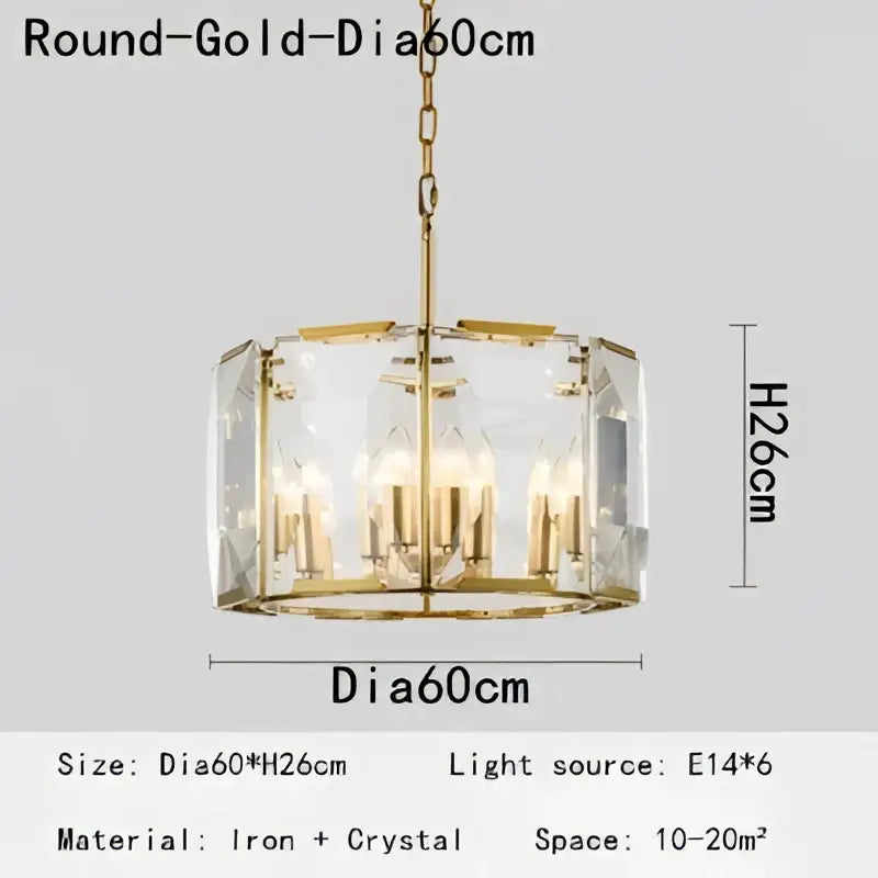 Modern rectangular black crystal chandeliers featuring a gold-toned cylindrical frame with six exposed e14 bulbs by decorbites crystal chandeliers