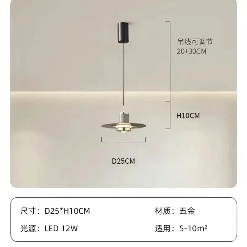Modern red colorful umbrella pendant lamp with sleek metallic finish featuring led bulb for dining room decorbites decor