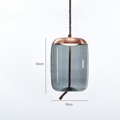 Amber Twine Glass Chandelier