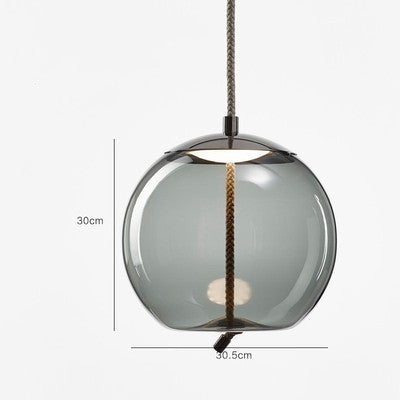 Amber Twine Glass Chandelier