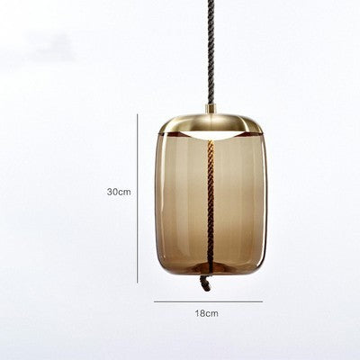 Amber Twine Glass Chandelier
