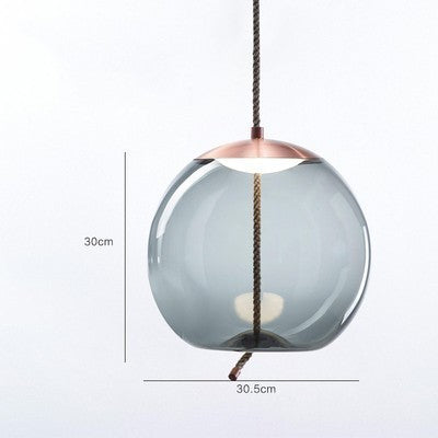 Amber Twine Glass Chandelier