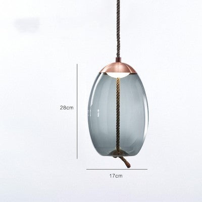 Amber Twine Glass Chandelier
