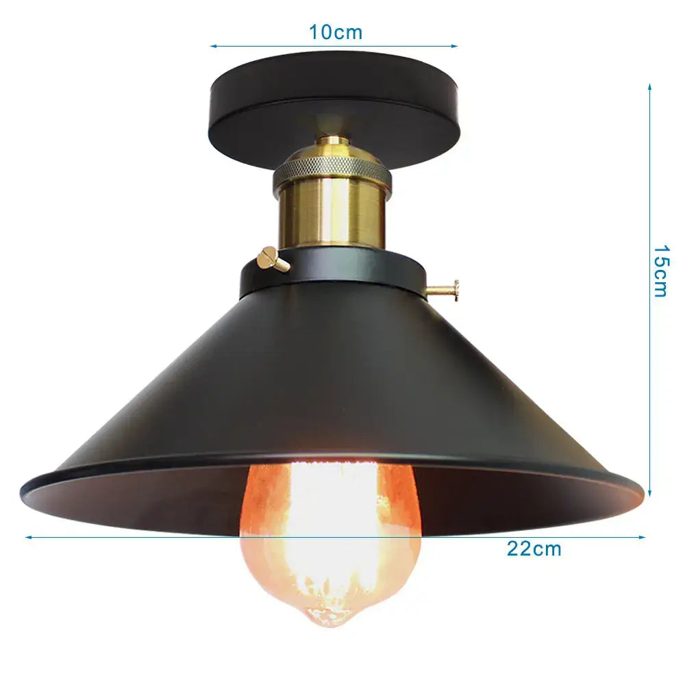 Modern retro black iron cage ceiling light with black matte finish and brass accents for kitchen decorbites iron cage ceiling light