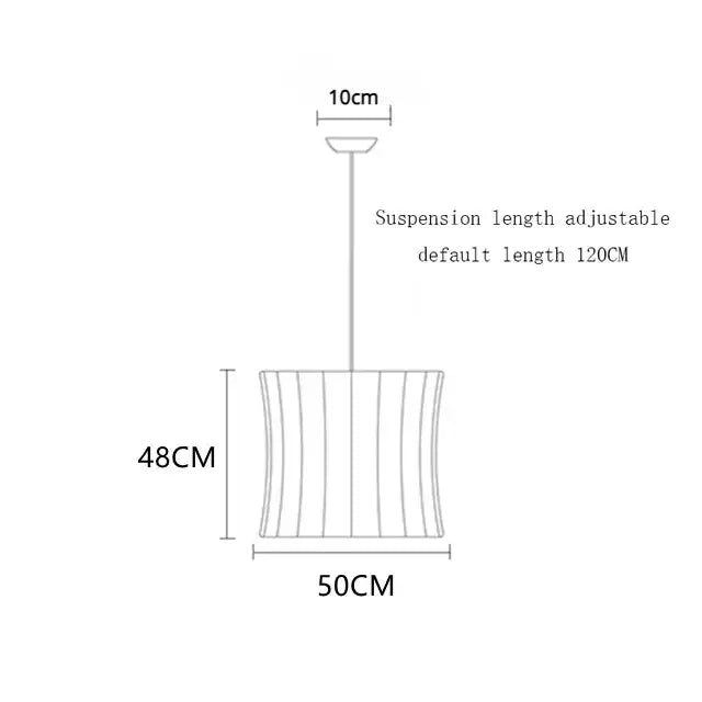 Modern ribbed white pendant lamp with elegant silk design and vertical ridges for living room decorbites elegant silk