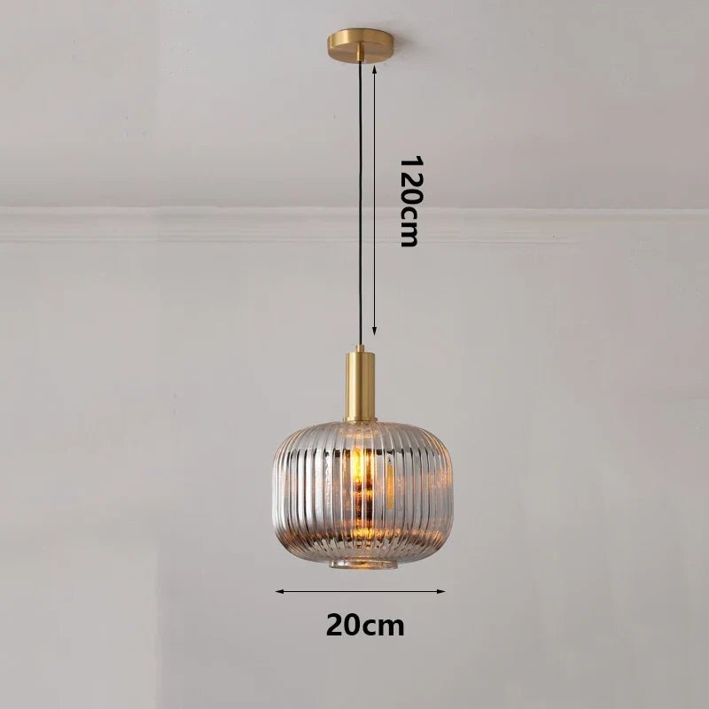 Modern Ring Glass Pendant Light - Decorbites