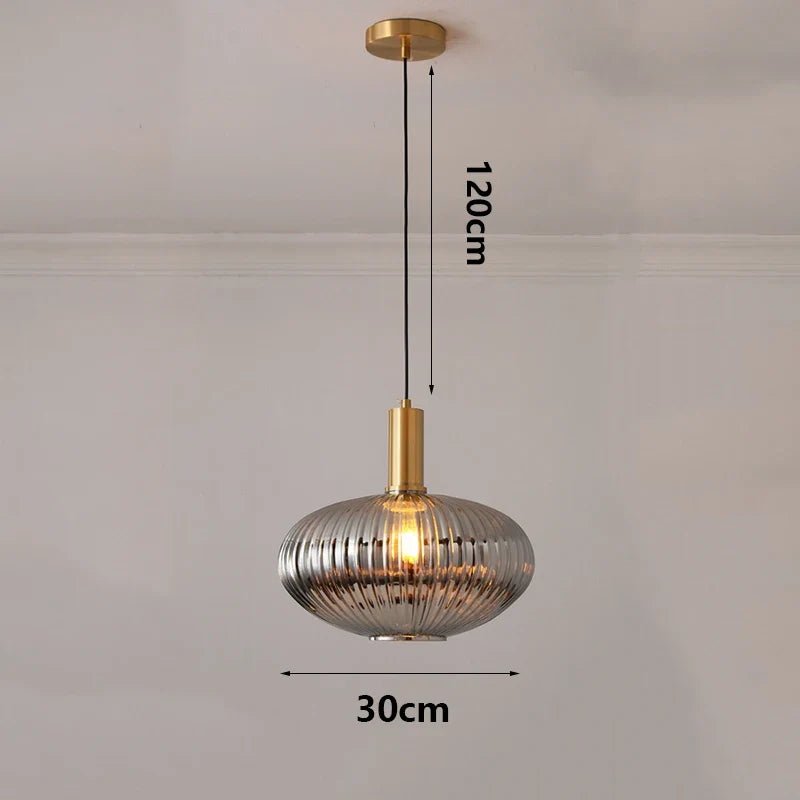 Modern Ring Glass Pendant Light - Decorbites