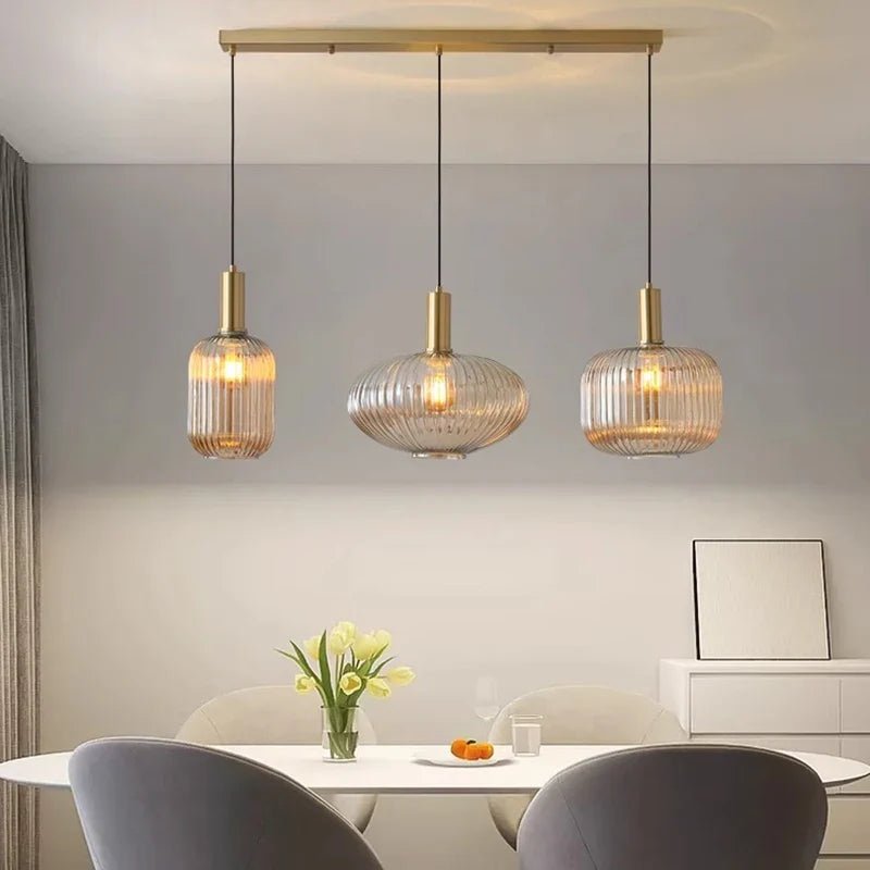 Modern Ring Glass Pendant Light - Decorbites