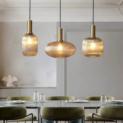 Modern Ring Glass Pendant Light - Decorbites