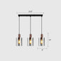 Modern Rose Gold Cluster Pendant Light with Smoked Glass, Ideal for Restaurants