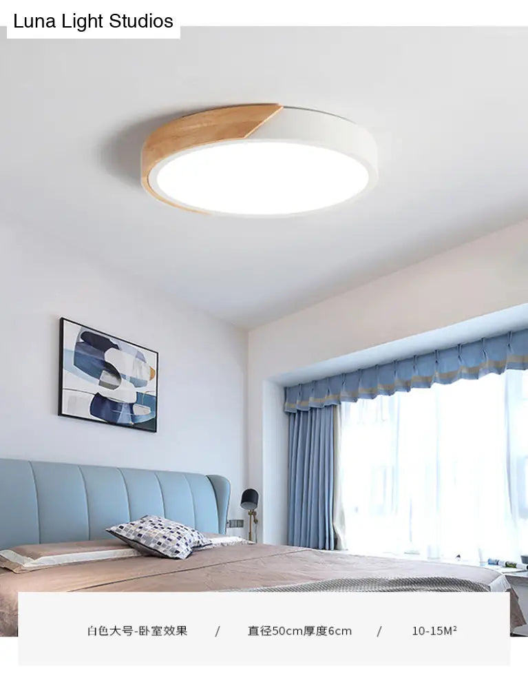 DecorBites™ DecorBites™ Modern Round Flush Mount Ceiling Light Fixtures for Bedrooms