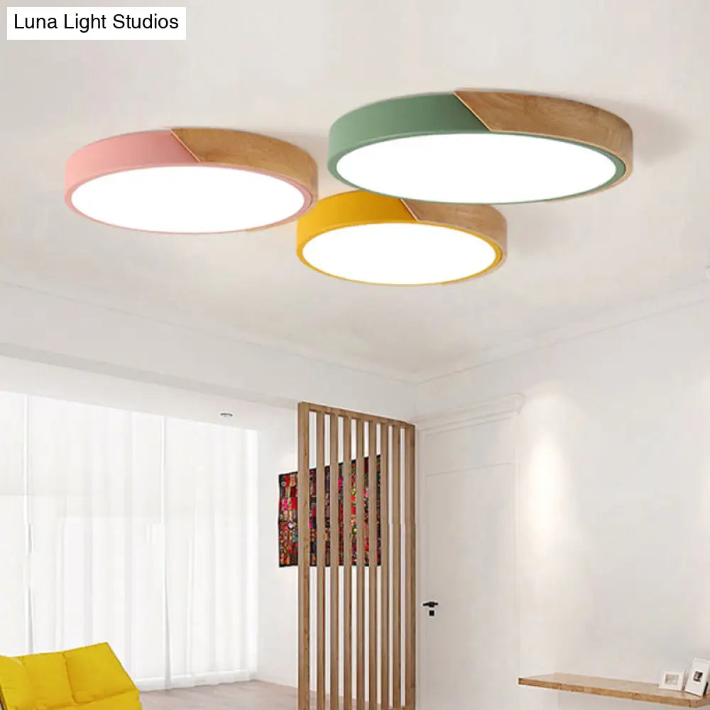 DecorBites™ DecorBites™ Modern Round Flush Mount Ceiling Light Fixtures for Bedrooms