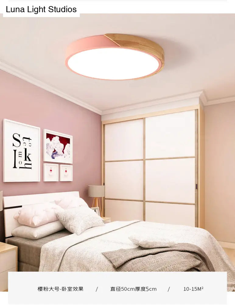 DecorBites™ DecorBites™ Modern Round Flush Mount Ceiling Light Fixtures for Bedrooms