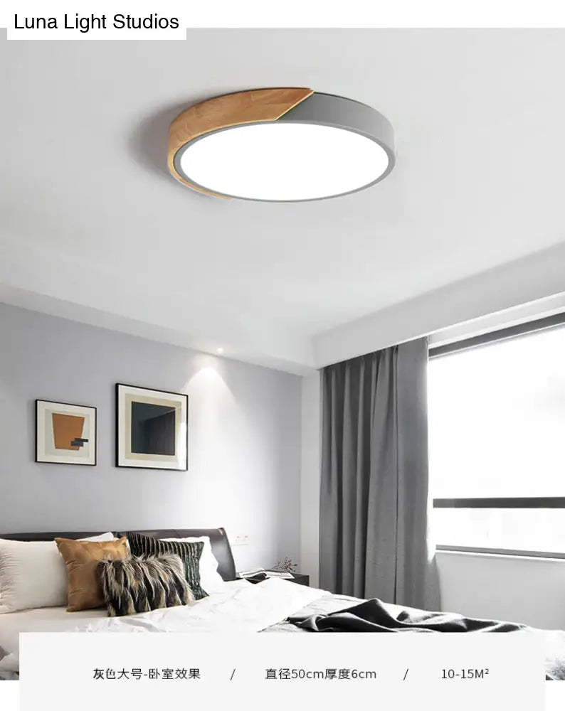 DecorBites™ DecorBites™ Modern Round Flush Mount Ceiling Light Fixtures for Bedrooms
