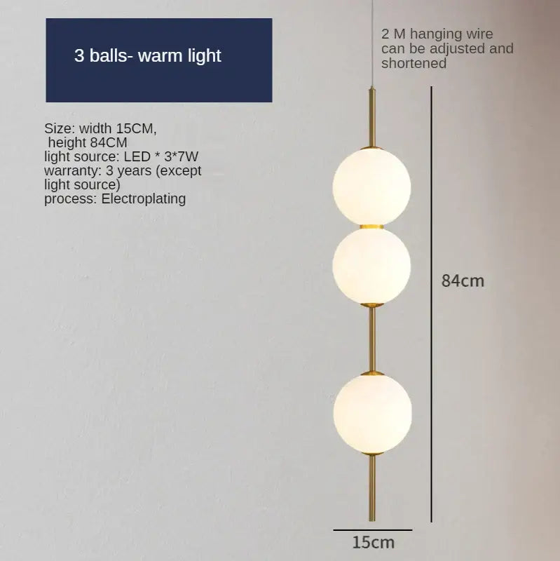 Modern sage green glass ball led pendant lamps with frosted white shades and gold rods for living room decorbites glass ball