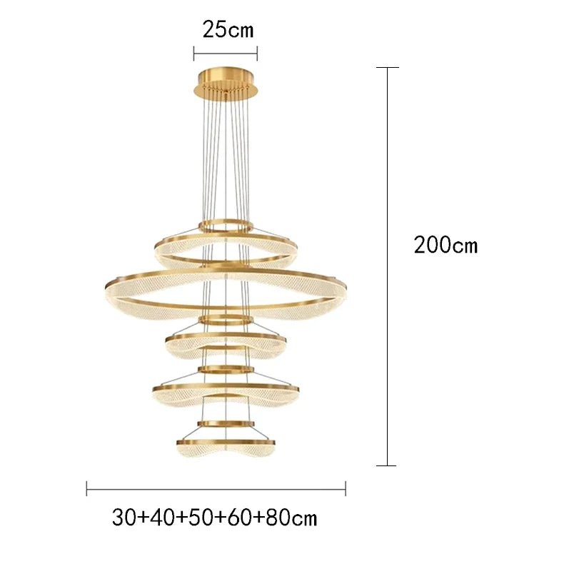Modern Sculptural Ring Pendant Light Chandelier - Decorbites