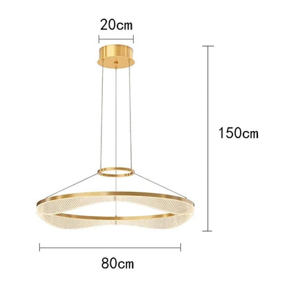 Modern Sculptural Ring Pendant Light Chandelier - Decorbites