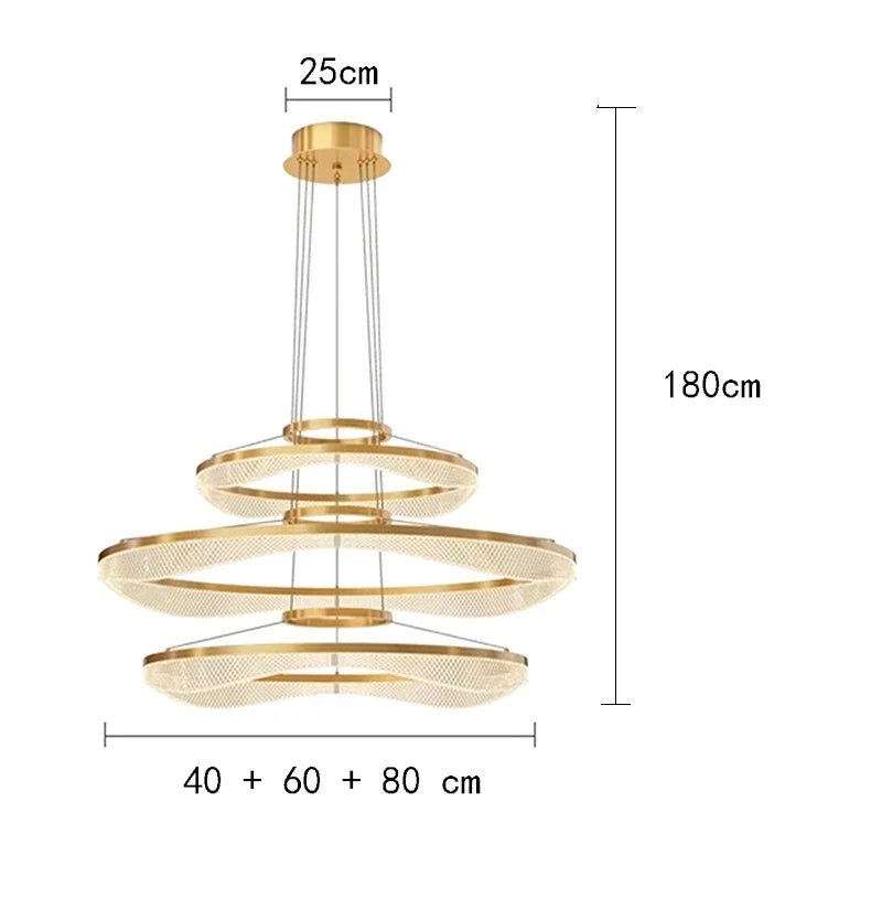 Modern Sculptural Ring Pendant Light Chandelier - Decorbites