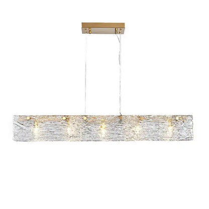 Modern silver and gold glass chandelier with a textured frosted glass shade and brass hardware for dining room decorbites glass chandelier