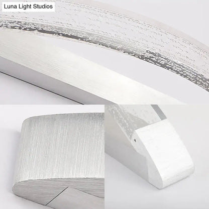 Modern silver bubble crystal wall mount vanity light with frosted glass diffuser and brushed metal frame 110v-120v