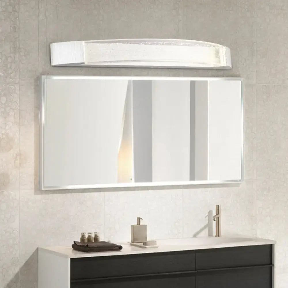 Modern silver bubble crystal wall mount vanity light with integrated led lighting for 110v-120v bathroom mirror