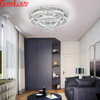 Modern silver crystal raindrop led chandelier with chrome accents for living room light decorbites crystal raindrop design
