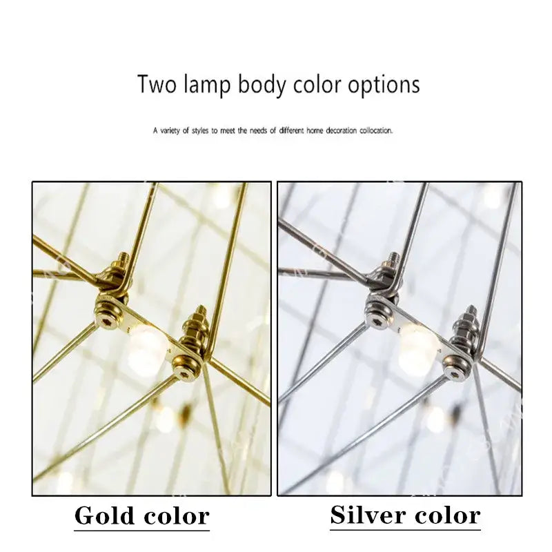 Gold and silver geometric decorbites cosmos chandelier with exposed filament bulbs for modern dining room decor