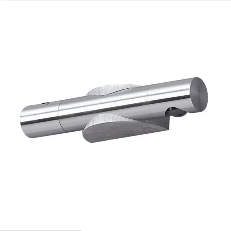 Modern silver rotatable wall lamp with dual adjustable spotlights and sleek metallic towel rack decorbites wall lamp design