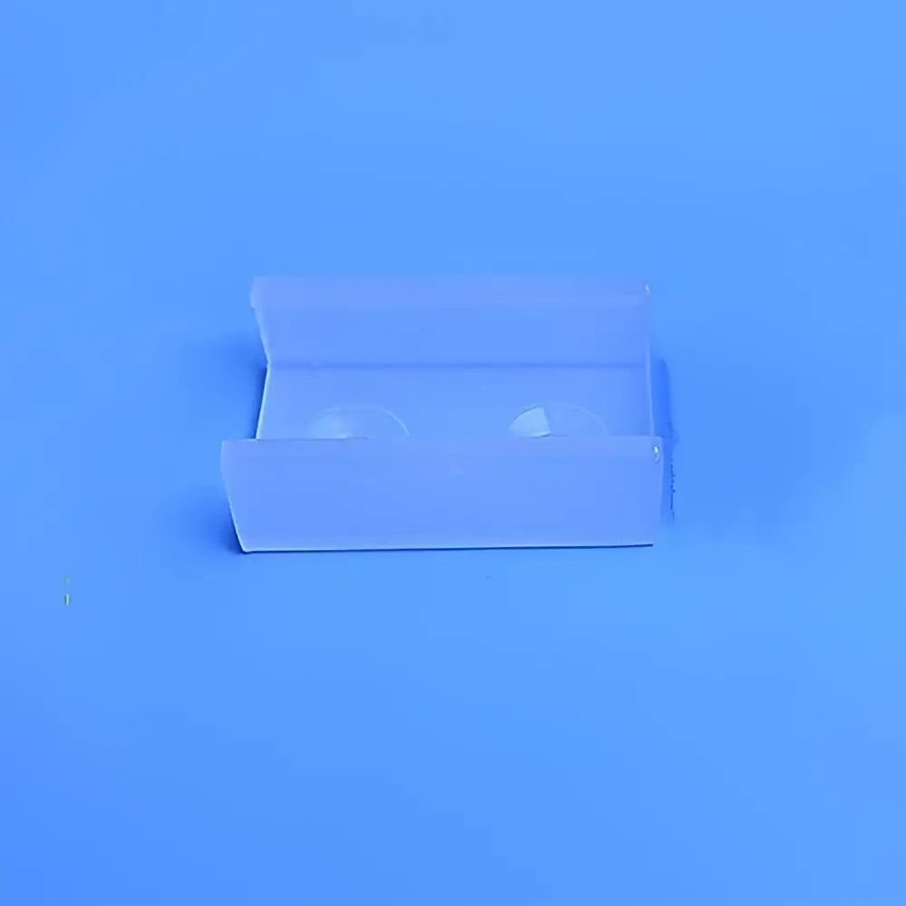 Modern silver u-shape led bar strip light with clear plastic rectangular box and two circular cutouts on top