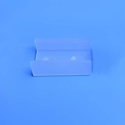 Modern silver u-shape led bar strip light with clear plastic rectangular box and two circular cutouts on top