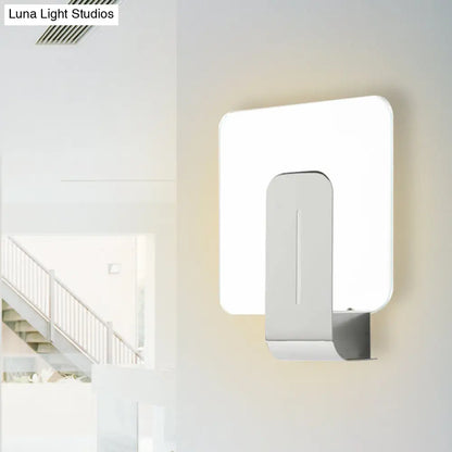 DecorBites™ DecorBites™ Modern Silver Wall Mounted Sconce Light for Bathroom with Clear Glass Shade