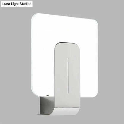 DecorBites™ DecorBites™ Modern Silver Wall Mounted Sconce Light for Bathroom with Clear Glass Shade