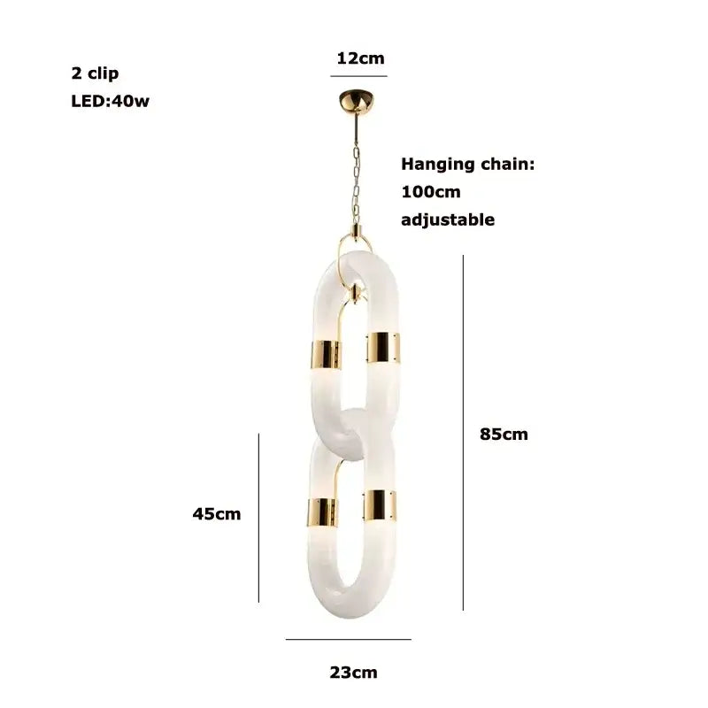 Modern silver and white crystal gold chain chandelier featuring a sleek gold chain pendant light for dining room decorbites crystal gold