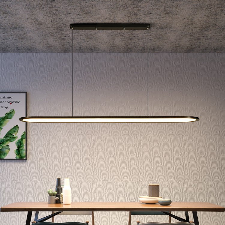 Iron Strip Bar Chandelier