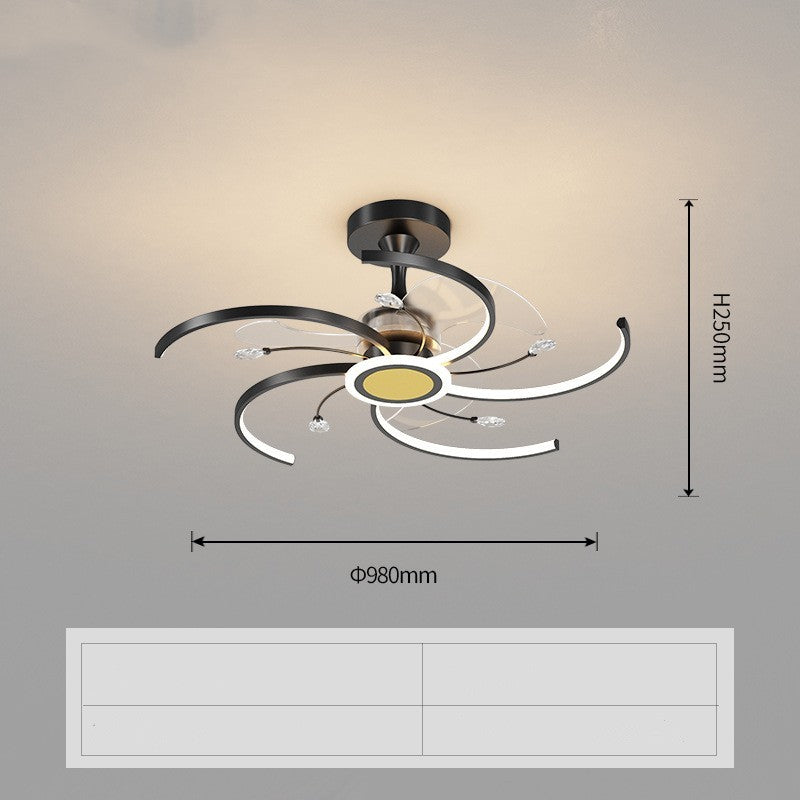 Iron Fan Pendant Light