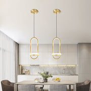 Gold LED Bedside Chandelier