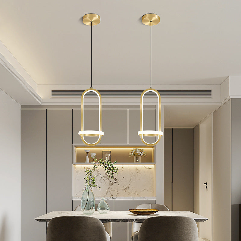 Gold LED Bedside Chandelier